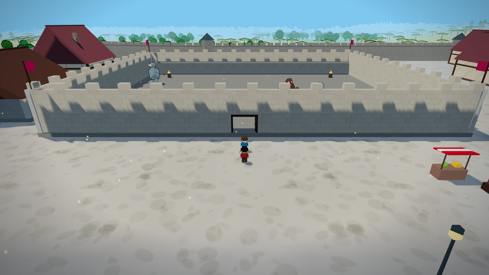 The Eventide Colosseum with its arena beasts on the sand