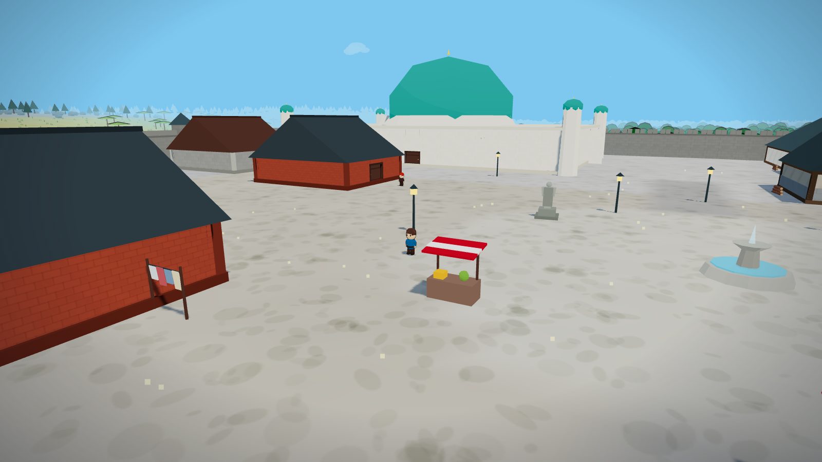 The plaza of Vesperion beneath the great dome of Vesperhall